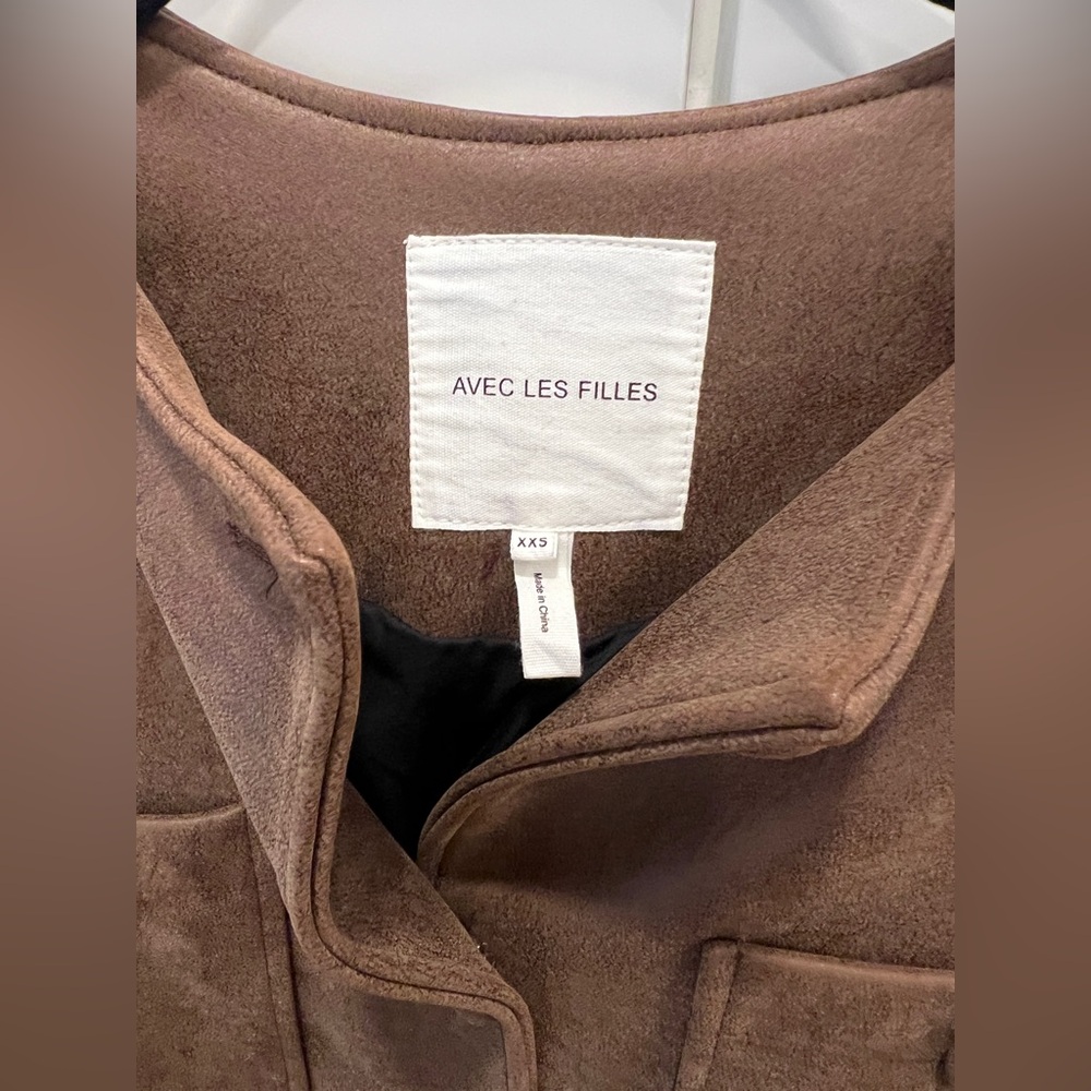 ANTHROPOLOGIE AVEC LES FILLES FAUX LEATHER JACKET, SIZE XS, *LIKE NEW* - Picture 6 of 16